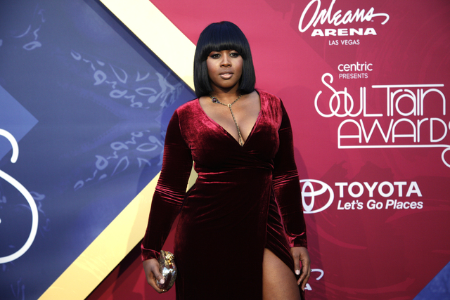 Remy Ma walks the red carpet at the Soul Train Music Awards on Sunday, Nov. 6, 2016, at the New Orleans Arena in Las Vegas. (Rachel Aston/Las Vegas Review-Journal Follow @rookie__rae)