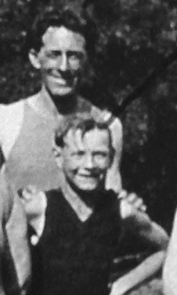 John Gregory Tierney and his son, Patrick, pose together in an undated photo from 1916, when the father would have been about 31 and the boy around 6. (Boulder City/Hoover Dam Museum)