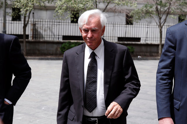 Professional sports gambler William "Bill" Walters departs Federal Court after a hearing in New York City, June 1, 2016. (Lucas Jackson/Reuters)