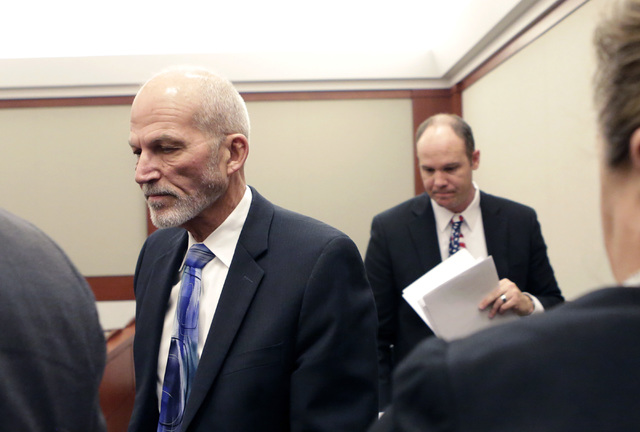 Attorney Joseph Kistler asks District Judge Gloria Sturman to extend an order freezing financial accounts of suspended probate lawyer Robert Graham at the Regional Justice Center on Wednesday, Dec ...