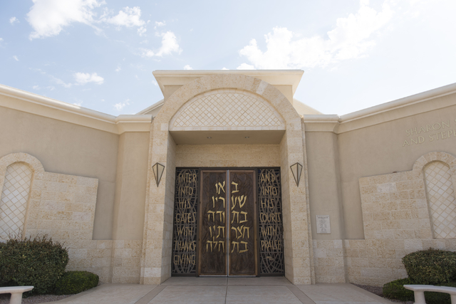 Temple Beth Sholom at 10700 Havenwood Lane in Las Vegas is seen Thursday, July 28, 2016. (Jason Ogulnik/Las Vegas Review-Journal)