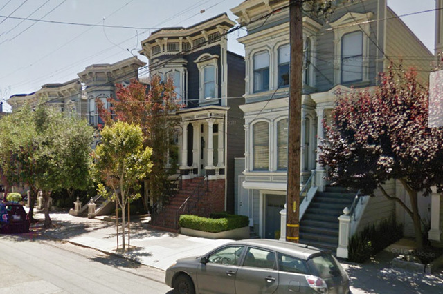 1709 Broderick St., near Pine St. in San Francisco. (Google Street View)