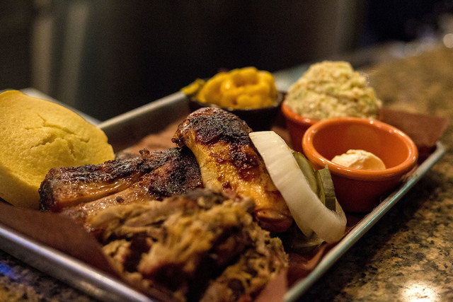The Beef Brisket Platter is pictured at the newly refurbished restaurant Big Mess Barbecue on Wednesday, Nov. 23, 2016, located in Sam's Town Hotel & Gambling Hall, 5111 Boulder Highway, Las V ...