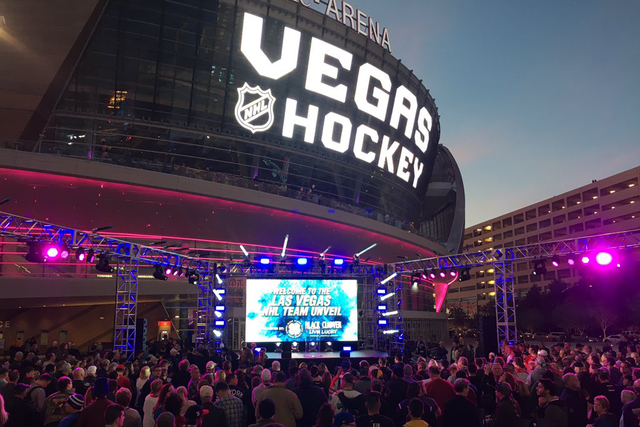 The official name of Bill Foley's NHL team will be unveiled in Las Vegas on Tuesday, Nov. 22, 2016. (@WilsonElaineM/Twitter)