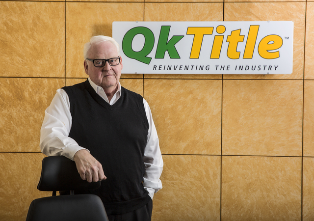 Richard Lee is co-founder of QkTitle and largely credited for the “Manhattanization” of Las Vegas’ high-rise boom the last decade. Photo taken on Thursday, Dec. 15, 2016, at Q ...