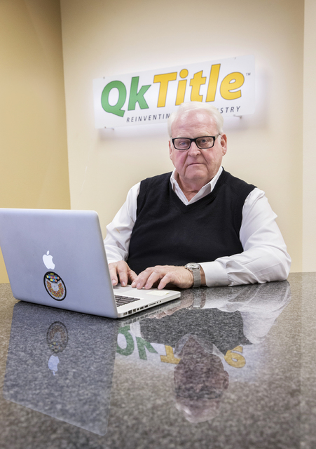 Richard Lee is co-founder of QkTitle and largely credited for the “Manhattanization” of Las Vegas’ high-rise boom the last decade. Photo taken on Thursday, Dec. 15, 2016, at Q ...