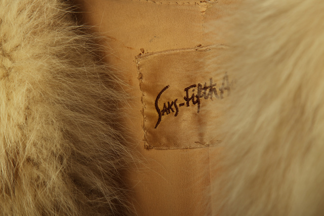 This is a Saks-Fifth Avenue fur from the collection of former actress Corinne Sidney. (Sam Morris/Las Vegas Review-Journal)