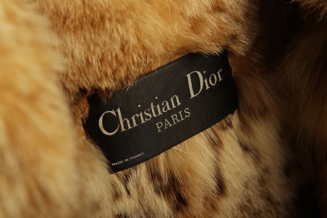 This is a Christian Dior fur from the collection of former actress Corinne Sidney. (Sam Morris/Las Vegas Review-Journal)