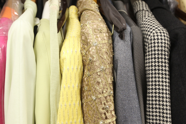 This is a photo of clothing from the collection of former actress Corinne Sidney. (Sam Morris/Las Vegas Review-Journal)