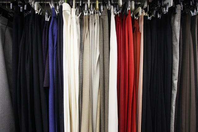 This is a photo of clothing from the collection of former actress Corinne Sidney. (Sam Morris/Las Vegas Review-Journal)