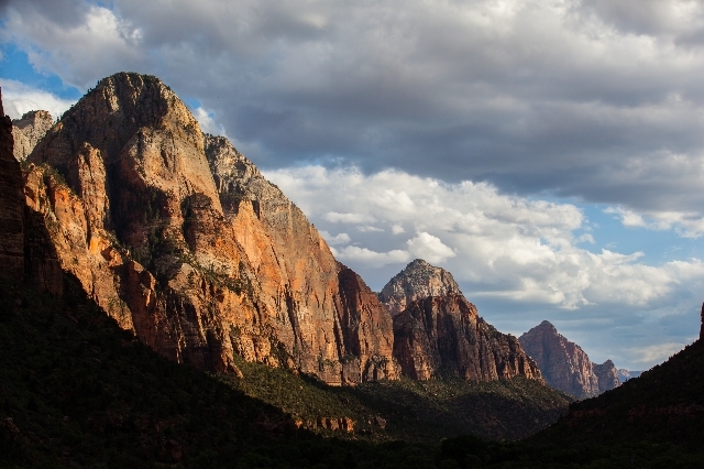 A view of Zion National Park as seen from the Kayenta Trail on Sunday, Sept. 6, 2015. Chase Stevens/Las Vegas Review-Journal Follow @csstevensphoto
