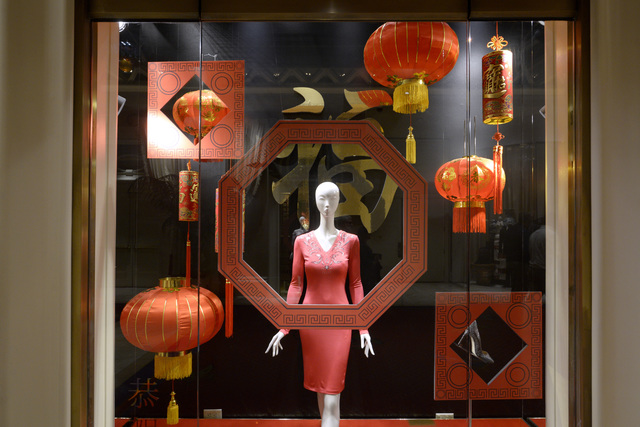 chinese new year window display