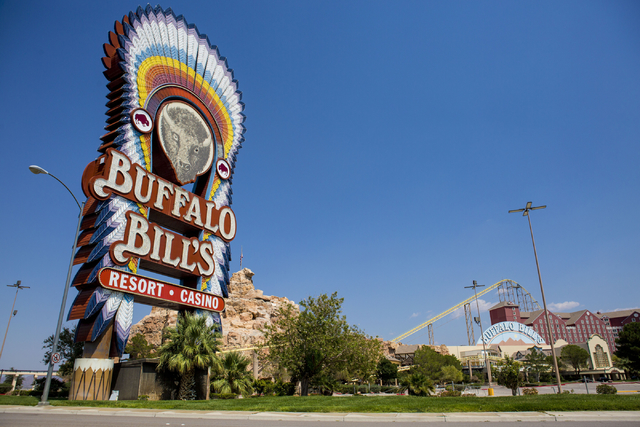 Buffalo Bill's hotel-casino' sign stands on Tuesday, Aug. 23, 2016, in Primm, Nevada. (Elizabeth Page Brumley/Las Vegas Review-Journal) Follow @ELIPAGEPHOTO