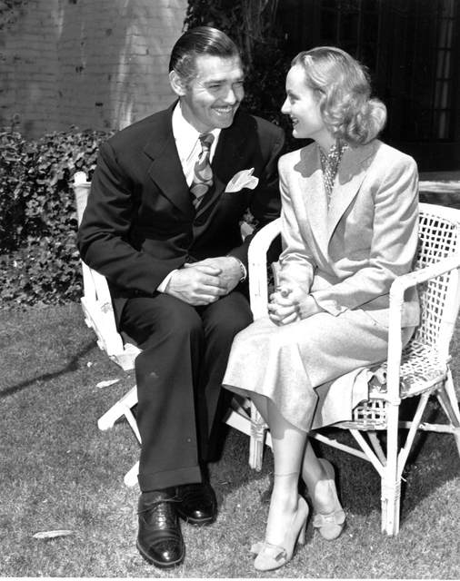 Clark Gable and his bride Carole Lombard shown back in Hollywood on March 30, 1939 after their elopement in Kingman, AZ. (AP Photo)