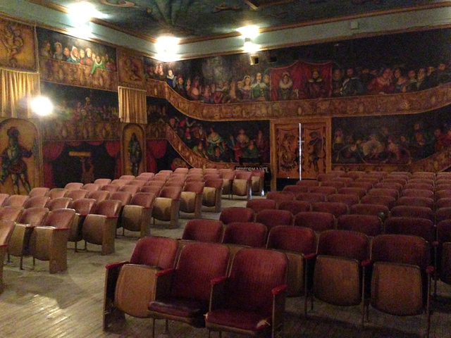 This January 2014 photo shows the interior of the Amargosa Opera House in Death Valley Junction, Calif, a town near the eastern entrance of Death Valley National Park. The town once thrived while  ...