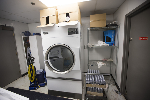 The Las Vegas 51s laundry room is seen before the start of the last home game of the season at Cashman Field on Saturday, Aug. 27, 2016, in Las Vegas. (Erik Verduzco/Las Vegas Review-Journal) Foll ...