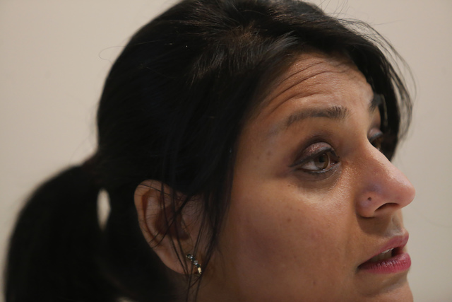 Saru Aggarwal speaks to a reporter at the UNLV Ackerman Autism Center on Wednesday, Jan. 11, 2017, in Las vegas. Aggarwal went through a community health worker program, which recruits UNLV and CS ...