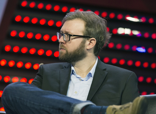 Nick Allen, director of operations, esports at Twitch listen during Sport Business Innovation session during CES 2017 at the Sands Convention Center on Thursday, Jan. 5, 2017. Around 175,000 peopl ...