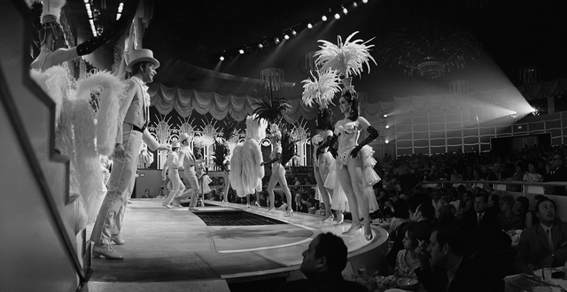 Folies Bergere showroom at the Tropicana Hotel in Las Vegas, Nevada, April 3, 1969. CREDIT: Don English Las Vegas News Bureau