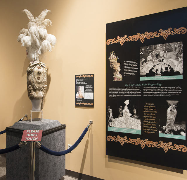 &quot;Les Folies Bergère: Entertaining Las Vegas One Rhinestone At A Time&quot; exhibition, curated by the Las Vegas News Bureau and the Nevada State Museum, consists of Folies Berg&# ...