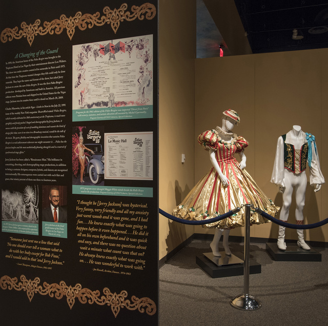 &quot;Les Folies Bergère: Entertaining Las Vegas One Rhinestone At A Time&quot; exhibition, curated by the Las Vegas News Bureau and the Nevada State Museum, consists of Folies Berg&# ...