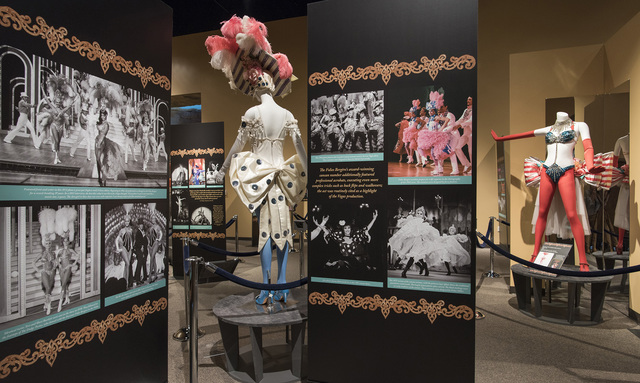 "Les Folies Bergère: Entertaining Las Vegas One Rhinestone At A Time" exhibition, curated by the Las Vegas News Bureau and the Nevada State Museum, consists of Folies Berg&# ...