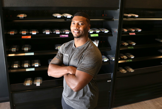 Health Binge founder Gerome Sapp at his store on 6040 W. Badura Ave., on Wednesday, Jan. 18, 2017, in Las Vegas. The shop near Jones Boulevard and the 215 Beltway is the first retail location in L ...