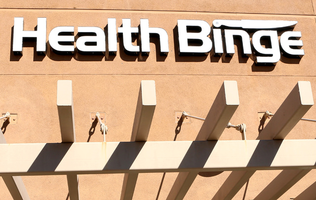 Health Binge store on 6040 W. Badura Ave., on Wednesday, Jan. 18, 2017, in Las Vegas. The shop near Jones Boulevard and the 215 Beltway is the first retail location in Las Vegas for the health con ...
