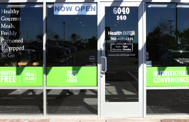 Health Binge store on 6040 W. Badura Ave., on Wednesday, Jan. 18, 2017, in Las Vegas. The shop near Jones Boulevard and the 215 Beltway is the first retail location in Las Vegas for the health con ...