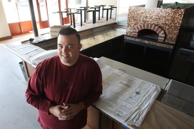 Chef Bradley Manchester at Glutton Pre-Opening. (Sam Morris/Las Vegas Review-Journal)