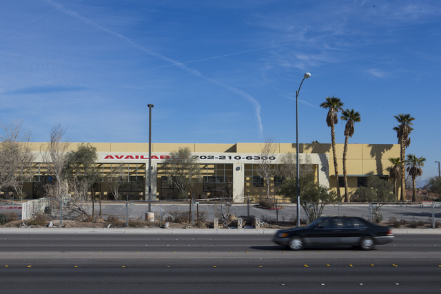 Property owned by Las Vegas businessman Edwin Fujinaga along Durango Road near Hacienda Avenue in Las Vegas on Wednesday, Feb. 1, 2017. (Chase Stevens/Las Vegas Review-Journal) @csstevensphoto