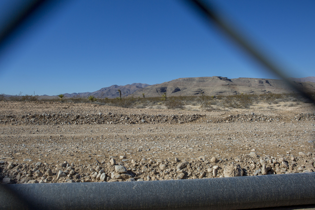 Faraday Future site pictured at the intersection of U.S. Highway 93 and Apex Power Parkway, Thursday, Nov. 10, 2016, in  North Las Vegas. Elizabeth Page Brumley/Las Vegas Review-Journal Follow @EL ...