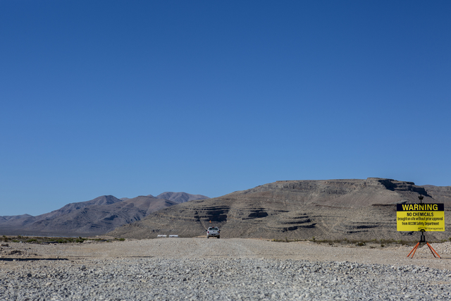 Faraday Future site pictured at the intersection of U.S. Highway 93 and Apex Power Parkway, Thursday, Nov. 10, 2016, in  North Las Vegas. Elizabeth Page Brumley/Las Vegas Review-Journal Follow @EL ...