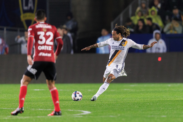 Jermaine Jones made his Los Angeles Galaxy debut on Tuesday against Tijuana Xolos at the StubHub Center. Jones played in the 2014 World Cup with the United States. Courtesy of LA Galaxy.