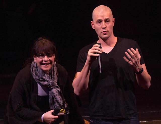 Rehearsal for the fifth-annual “One Night for One Drop” at Zumanity Theater at New York-New York on Tuesday, Feb. 7, 2017, in Las Vegas. (Tom Donoghue)