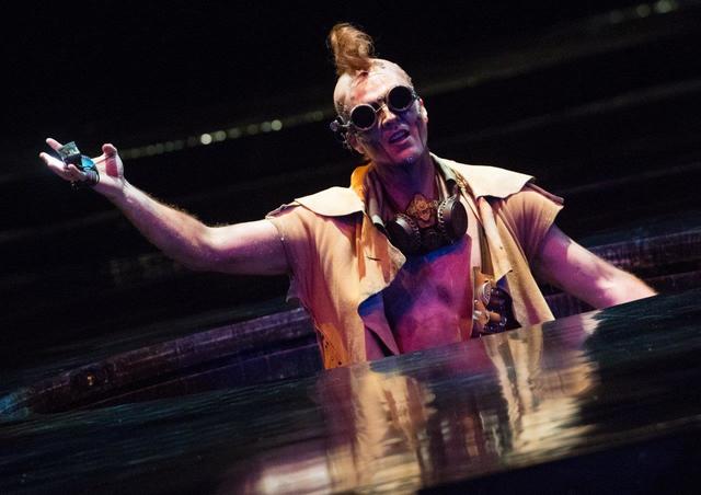 Rehearsal for the fifth-annual “One Night for One Drop” at Zumanity Theater at New York-New York on Tuesday, Feb. 7, 2017, in Las Vegas. (Tom Donoghue)