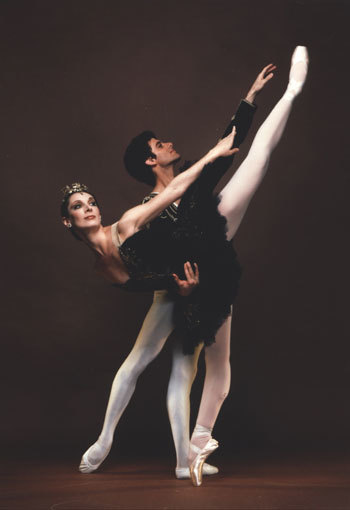 Black Swan Pas De Deux from Swan Lake Stock Illustration - Illustration of  clip, isolated: 64988649