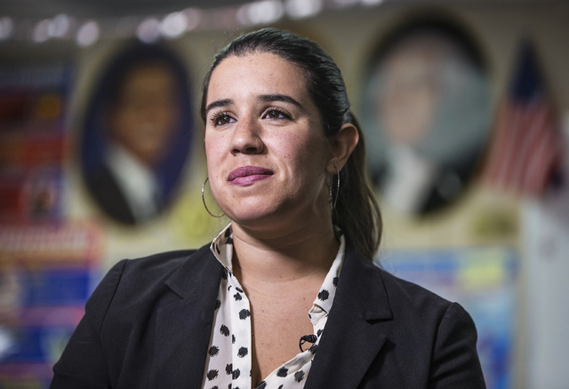Yvanna Cancela is slated to be the first Latina state senator in Nevada when she takes office on Feb. 6, 2017. (Benjamin Hager/Las Vegas Review-Journal)