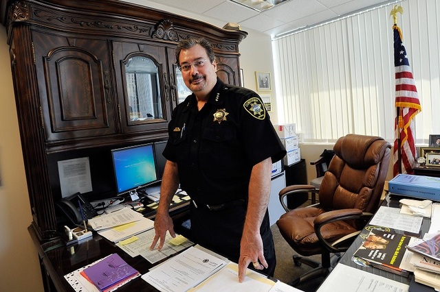 Las Vegas Township Constable John Bonaventura stands in his downtown Las Vegas offices on Tuesday, May 27, 2014. (David Becker/Las Vegas Review-Journal)