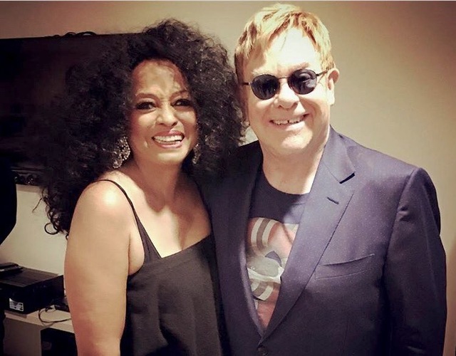 Diana Ross and Sir Elton John at The Venetian in Las Vegas. (Courtesy)