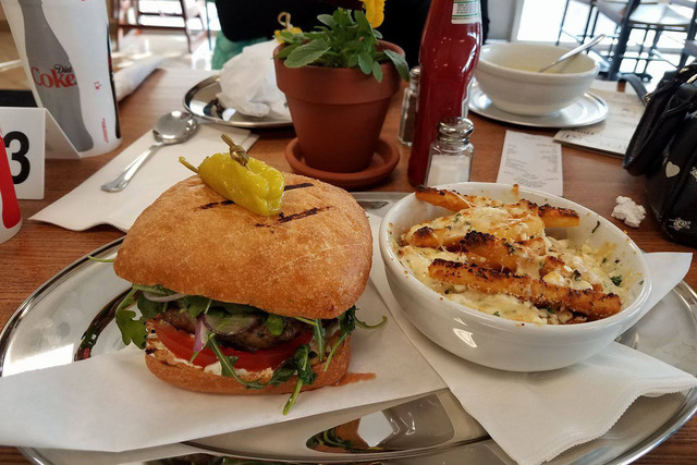 Lamb burger from Meraki Greek Grill (Facebook)