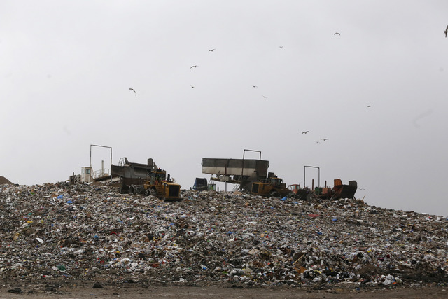 Waste at the Apex Regional Landfill on Friday, Jan. 20, 2017, in Las Vegas. (Christian K. Lee/Las Vegas Review-Journal) @chrisklee_jpeg