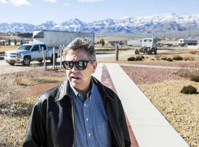 Scott Seastrand, VP at Western Elite, discusses the Western Elite Ranch operations near U.S. 93 Highway about 60 miles north of Las Vegas on Wednesday, Jan. 25, 2017. (Jeff Scheid/Las Vegas Review ...