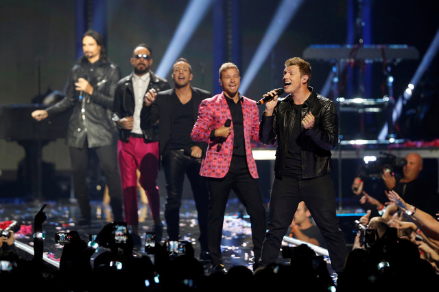 The Backstreet Boys perform during the iHeartRadio Music Festival at T-Mobile Arena in Las Vegas, Nevada, U.S. September 24, 2016. (Steve Marcus/Reuters)