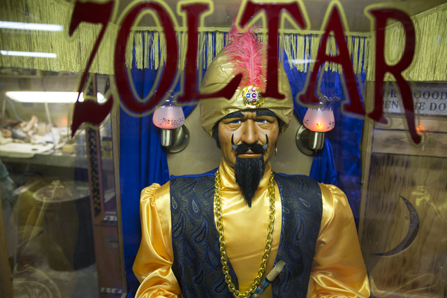 A Zoltar fortune teller machine at Characters Unlimited workshop on Thursday, Feb. 2, 2017, in Boulder City. (Erik Verduzco/Las Vegas Review-Journal) @Erik_Verduzco