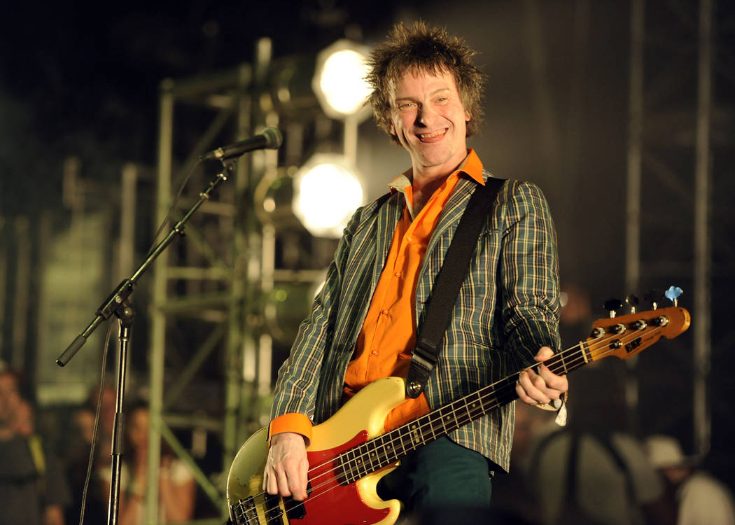 Tommy Stinson of The Replacements performs at the 2014 Coachella Music and Arts Festival on Friday, April 11, 2014, in Indio, Calif. (Photo by Chris Pizzello/Invision/AP)