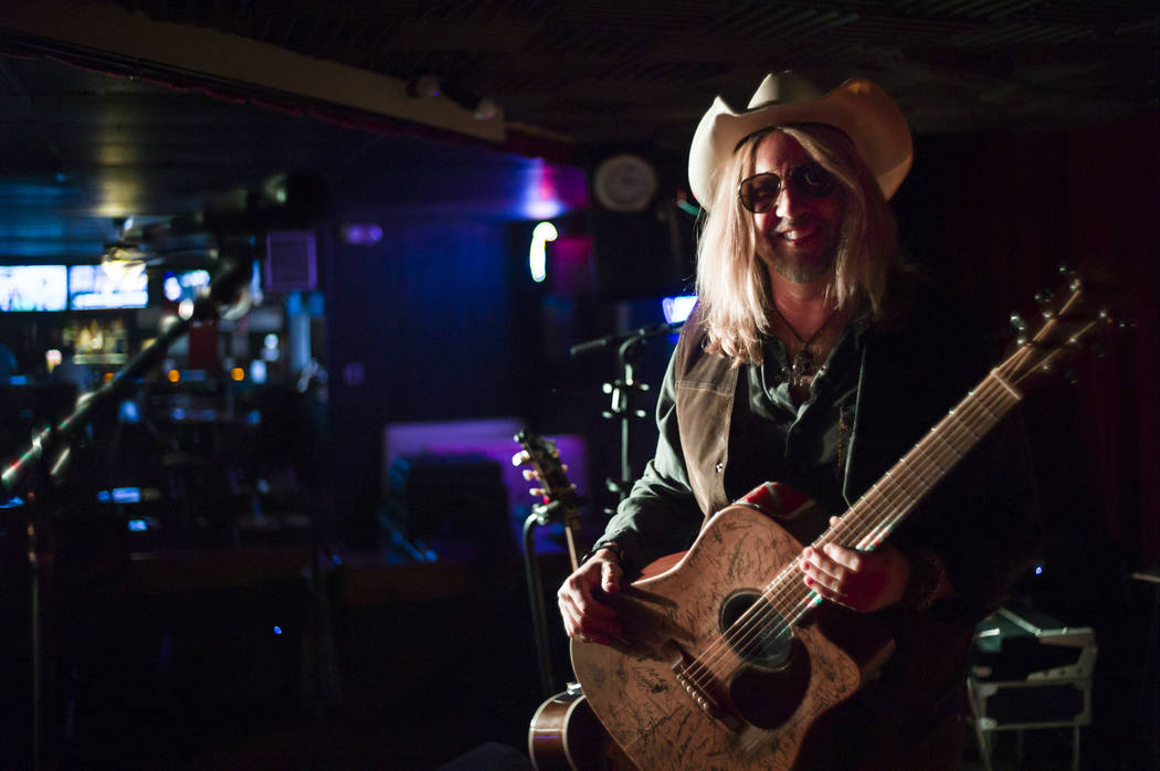 Country musician Chris Heers at Saddle 'N' Spurs Saloon, 2333 N. Jones Blvd., in Las Vegas on Friday, March 3, 2017. (Chase Stevens/Las Vegas Review-Journal) @csstevensphoto