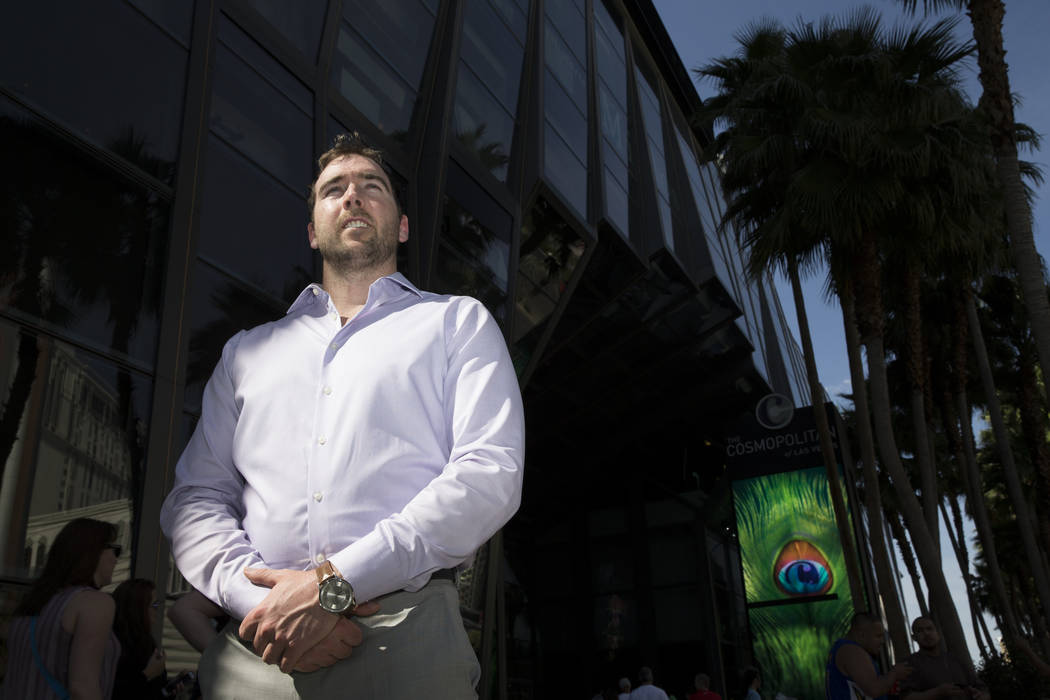 Chris Connelly, a sports betting fund manager, outside of the The Cosmopolitan of Las Vegas casino-hotel on Saturday, March 18, 2017, in Las Vegas. (Erik Verduzco/Las Vegas Review-Journal) @Erik_V ...