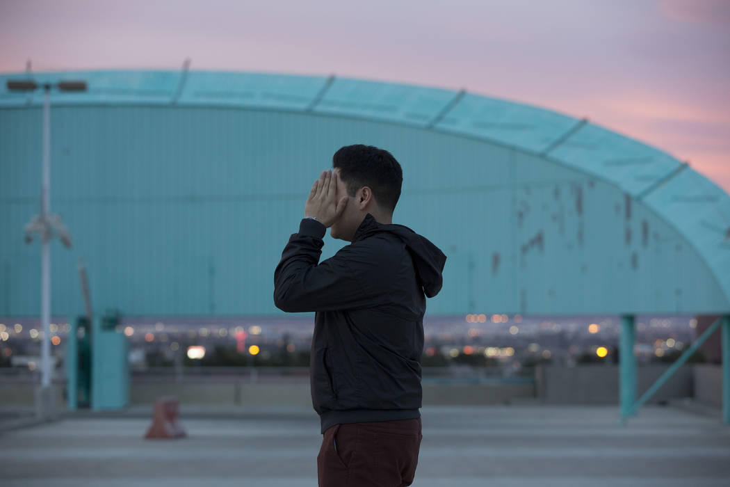 Francisco, who preferred not to use his real name, in downtown Las Vegas on Saturday, March 4, 2017. Francisco is an undocumented immigrant who came to the United States at the age of 2. (Bridget ...