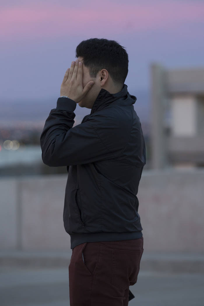 Francisco, who preferred not to use his real name, in downtown Las Vegas on Saturday, March 4, 2017. Francisco is an undocumented immigrant who came to the United States at the age of 2. (Bridget ...